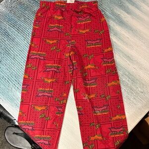 Others Follow Red Graphic Print Kids Pants